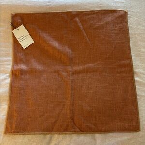 West Elm Linen Pillow Cover Terra Cotta 20x20 Inches NWT